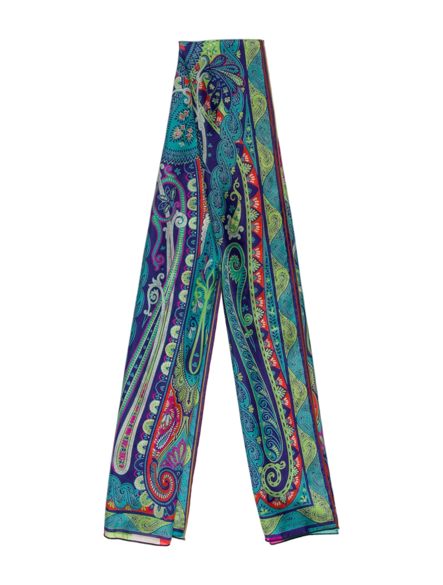 Etro Cashmere Paisley Print Scarf