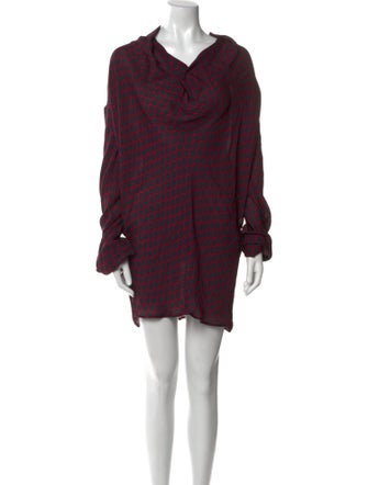 Etro Silk Cowl Neck Tunic