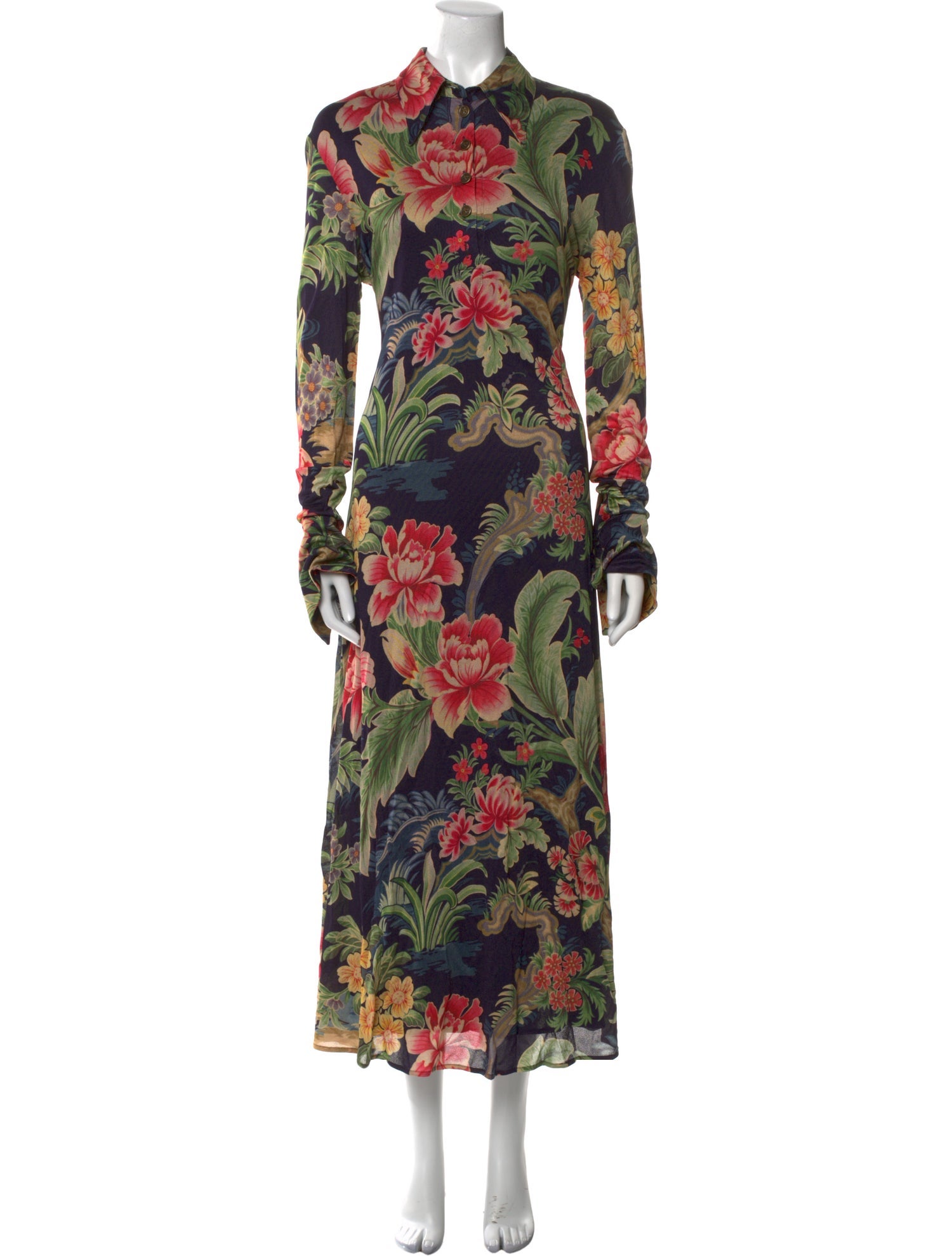 Etro Floral Print Long Dress
