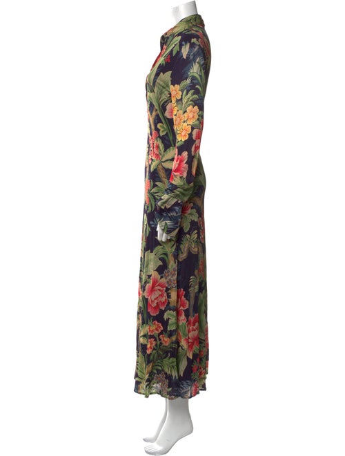 Etro Floral Print Long Dress