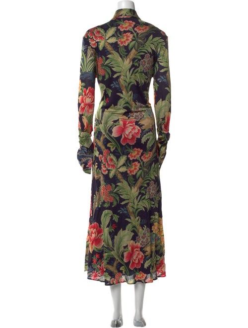 Etro Floral Print Long Dress