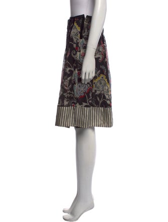 Etro Floral Print Knee-Length Skirt