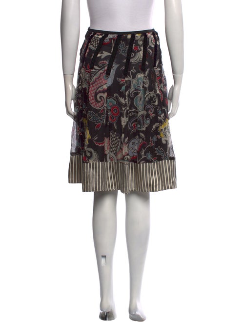 Etro Floral Print Knee-Length Skirt