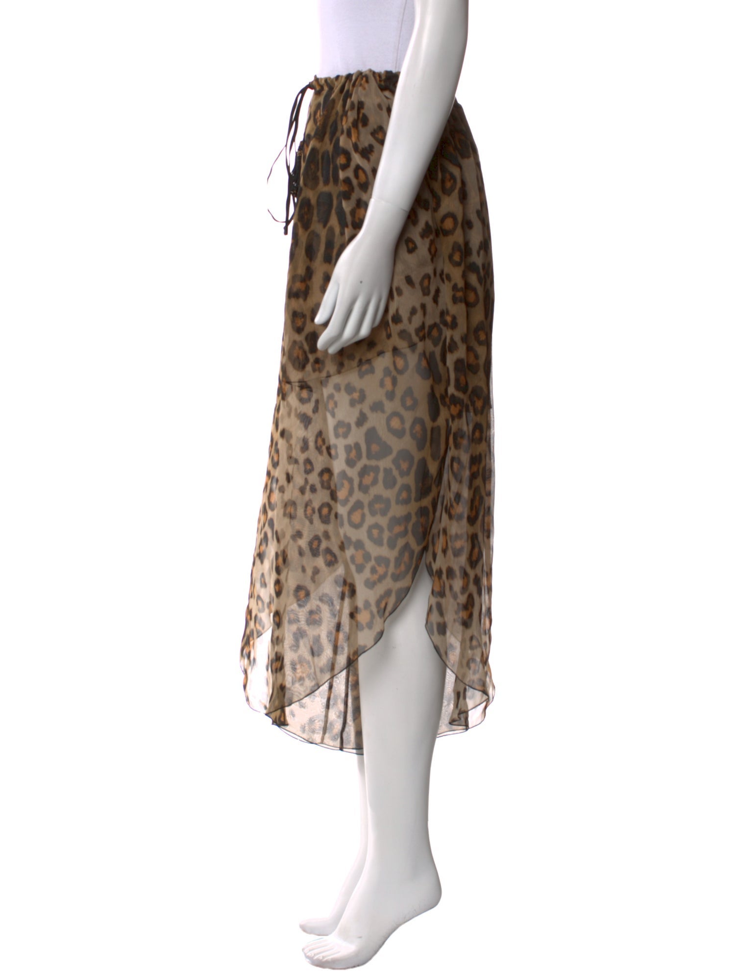 Etro Silk Midi Length Skirt