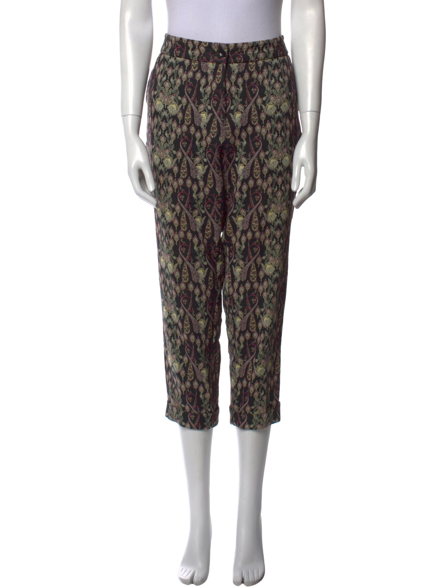 Etro Printed Straight Leg Pants