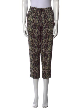 Etro Printed Straight Leg Pants