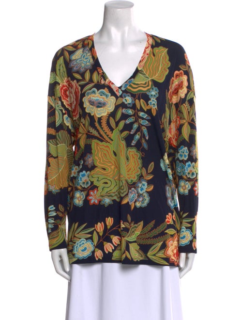 Etro Silk Floral Print Blouse