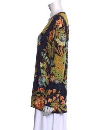 Etro Silk Floral Print Blouse
