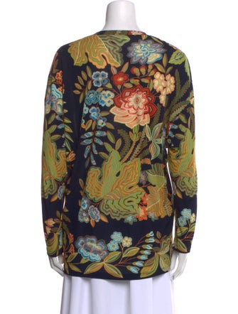Etro Silk Floral Print Blouse