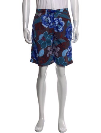 Etro Floral Print Swim Trunks