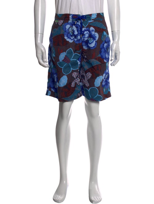 Etro Floral Print Swim Trunks