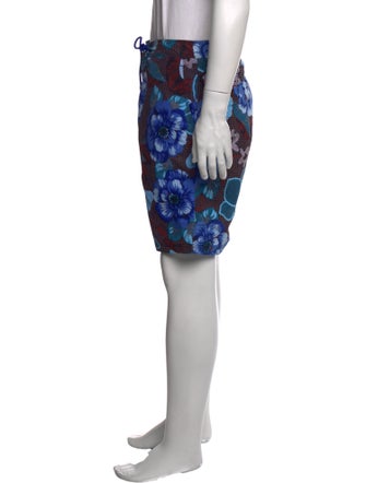 Etro Floral Print Swim Trunks