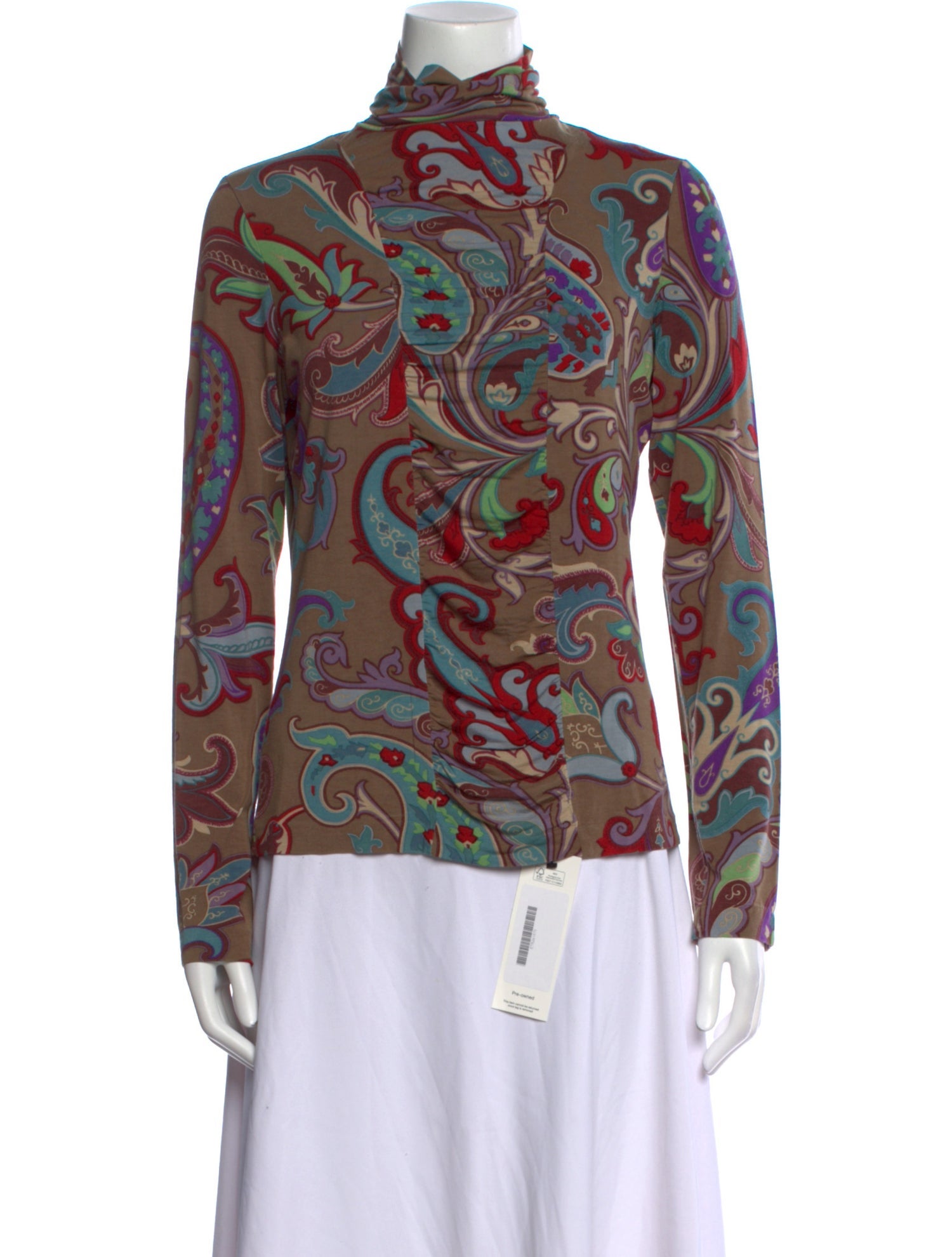Etro Wool Paisley Print Blouse