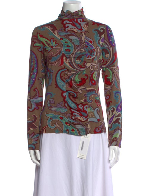 Etro Wool Paisley Print Blouse