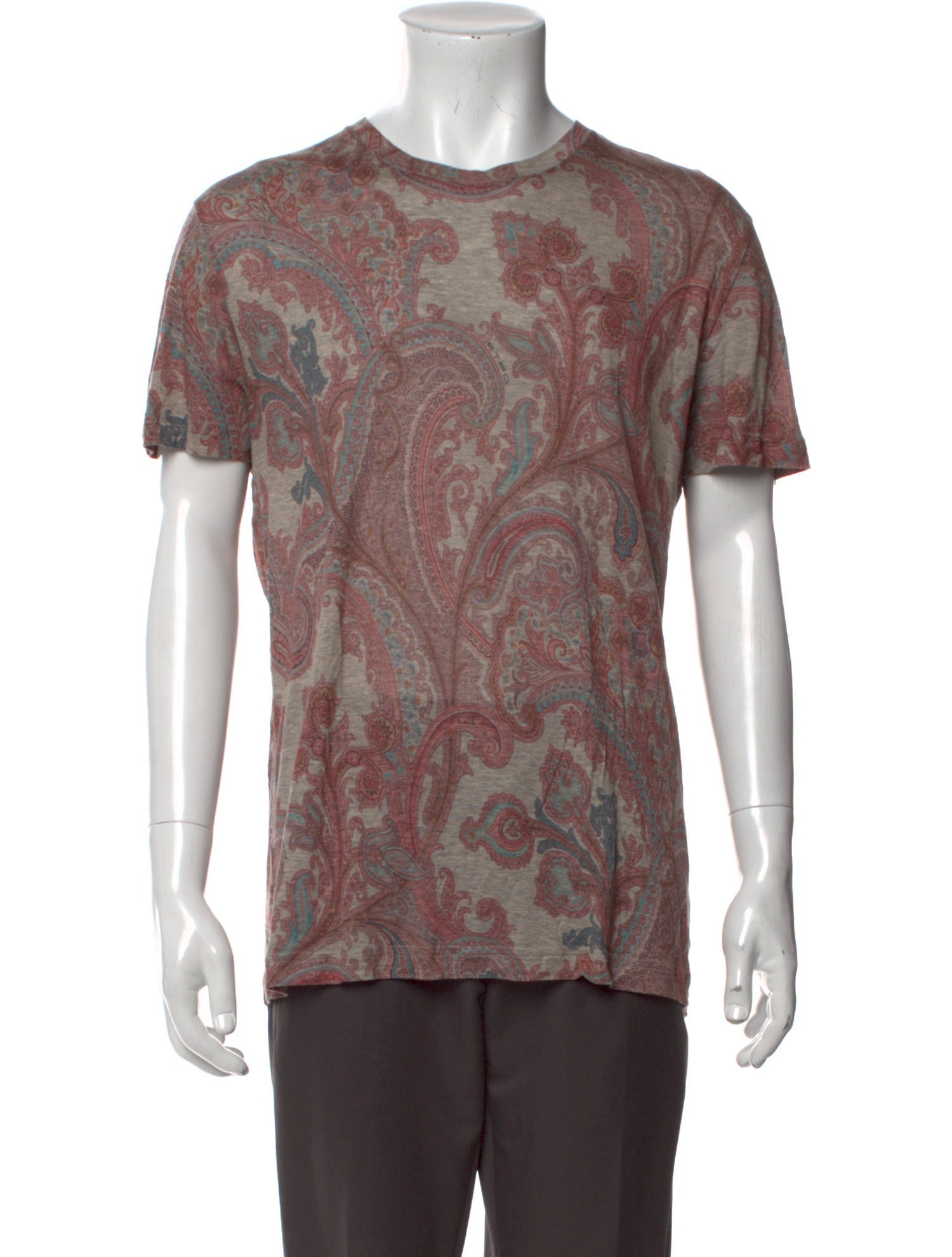 Etro Printed Crew Neck T-Shirt