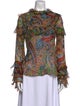 Etro Silk Paisley Print Blouse