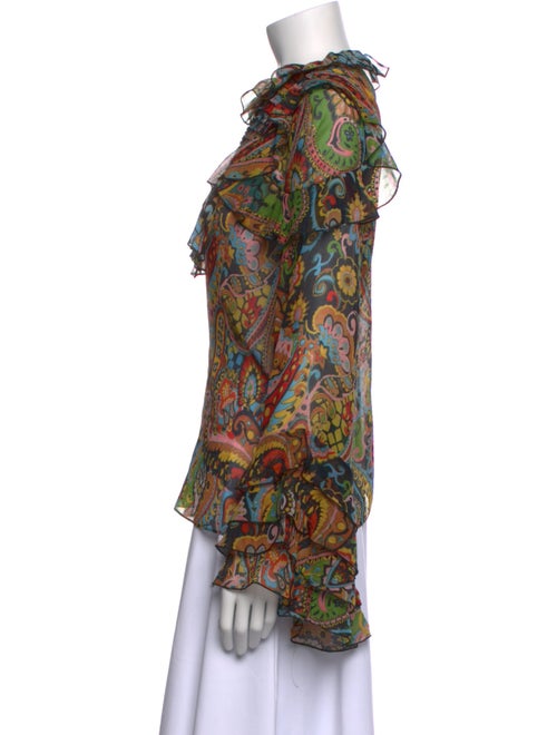 Etro Silk Paisley Print Blouse