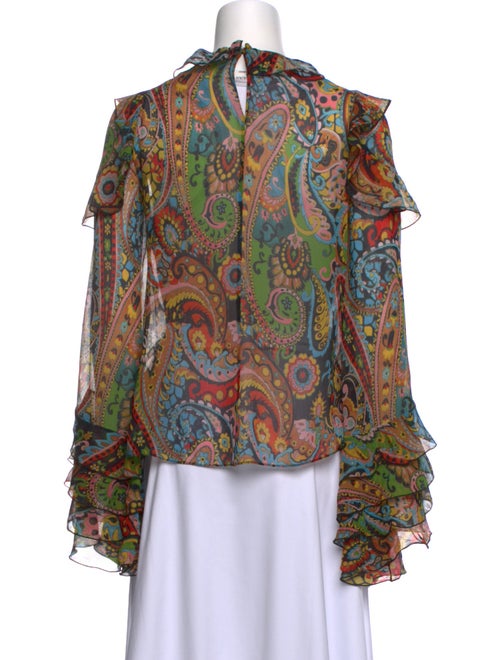 Etro Silk Paisley Print Blouse