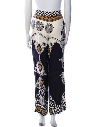 Etro Printed Wide Leg Pants