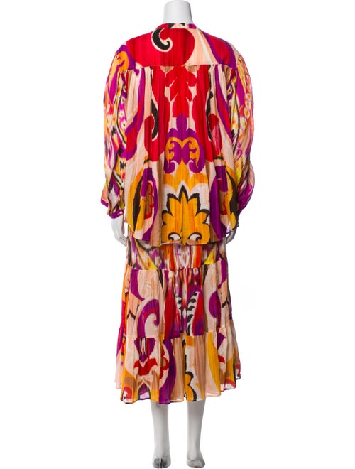 Etro Printed Ruffle Embellishment Skirt Set