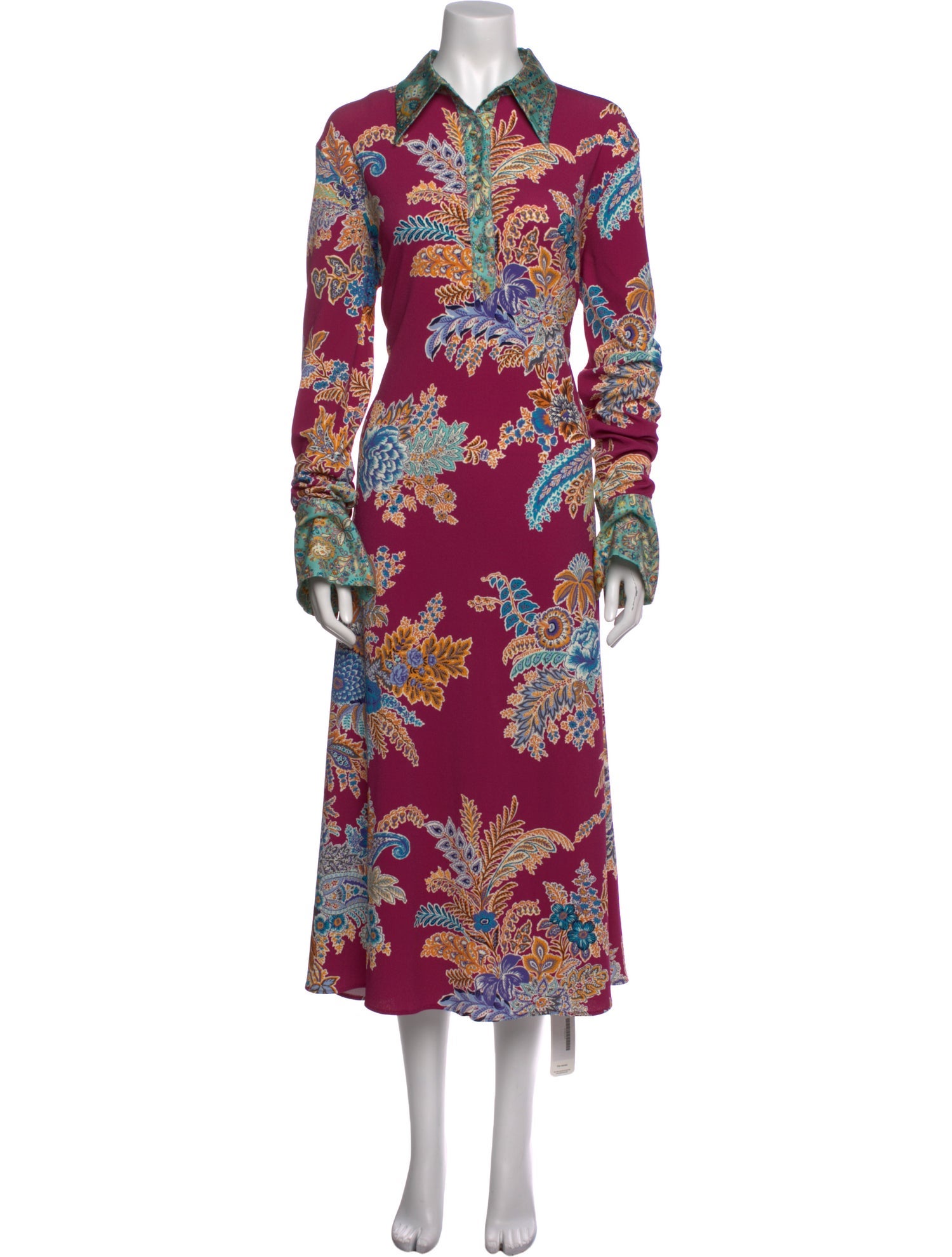 Etro Floral Print Long Dress