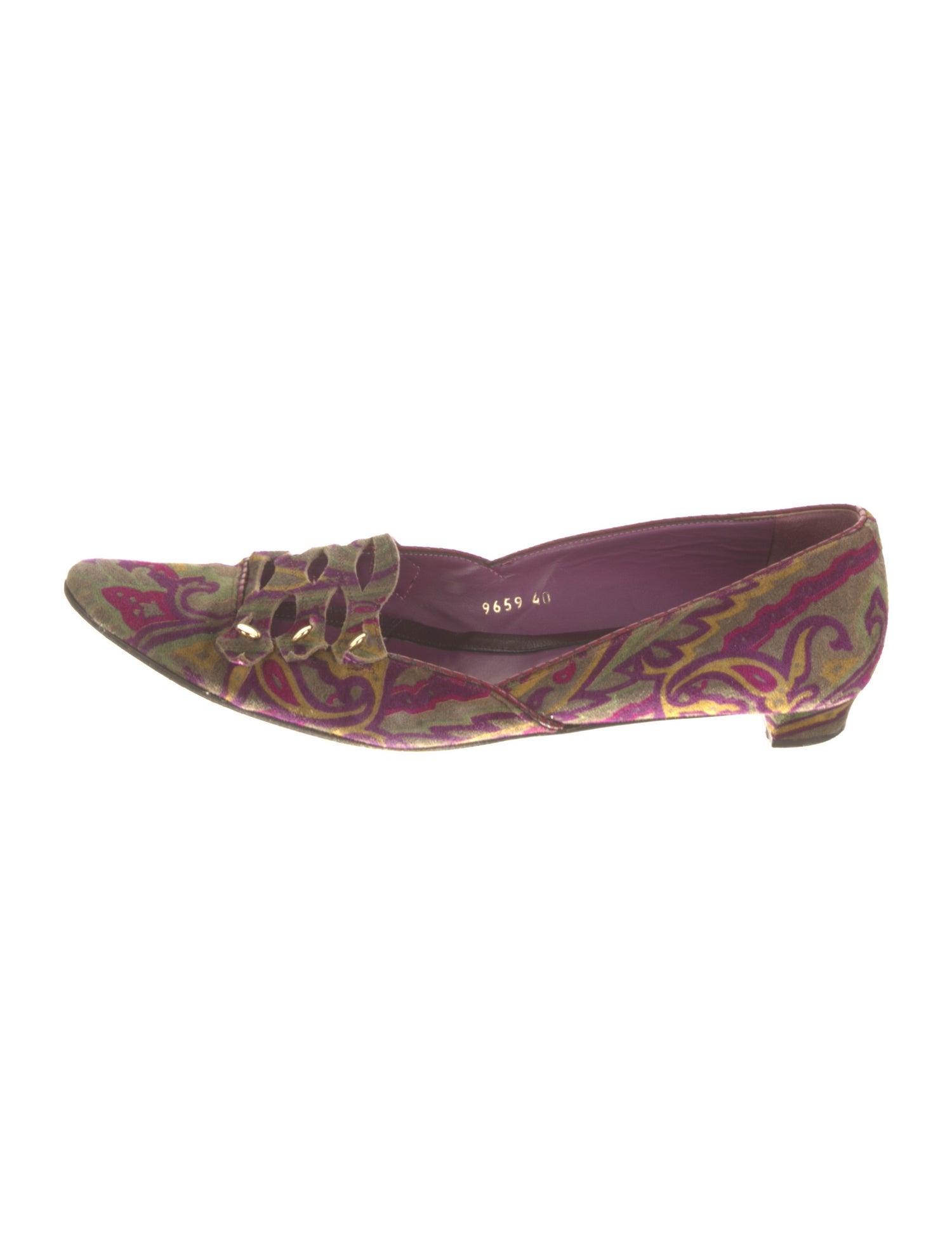 Etro Suede Printed Loafers