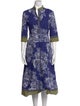 Etro Floral Print Midi Length Dress