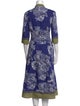 Etro Floral Print Midi Length Dress