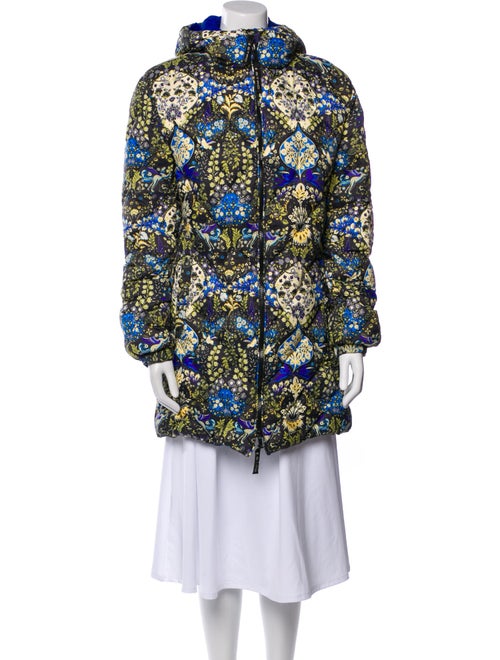 Etro Nylon Floral Print Down Coat