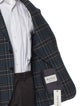 Etro Wool Plaid Print Peacoat