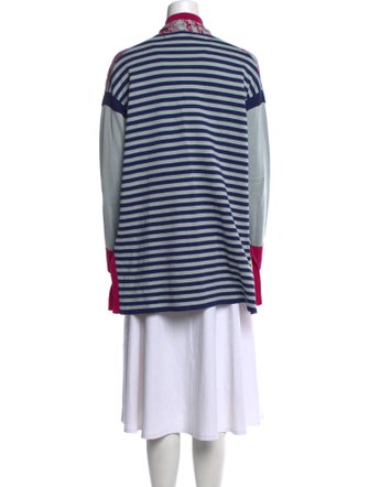 Etro Floral Print Open Front Sweater