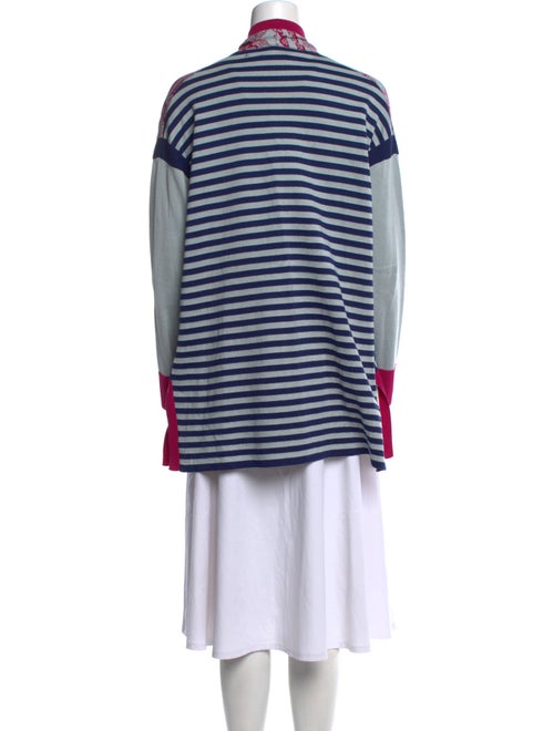 Etro Floral Print Open Front Sweater