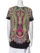 Etro Silk Paisley Print T-Shirt