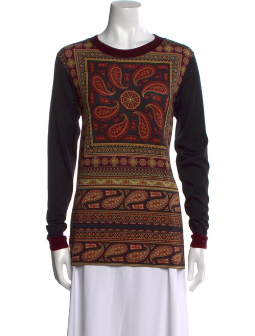 Etro Paisley Print Crew Neck Sweatshirt