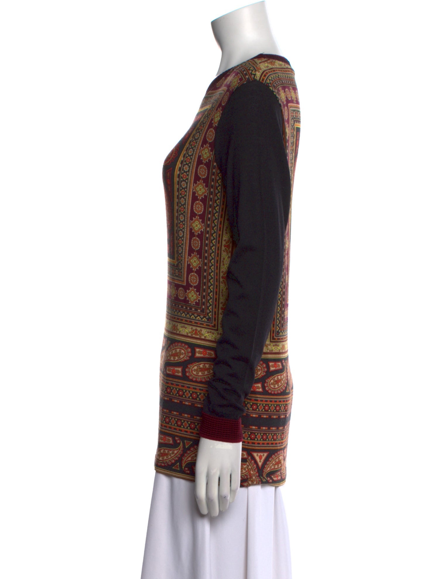 Etro Paisley Print Crew Neck Sweatshirt