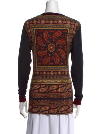 Etro Paisley Print Crew Neck Sweatshirt
