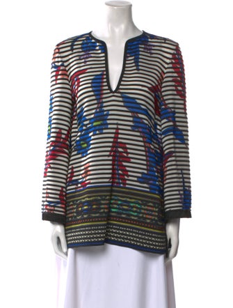 Etro Striped V-Neck Tunic