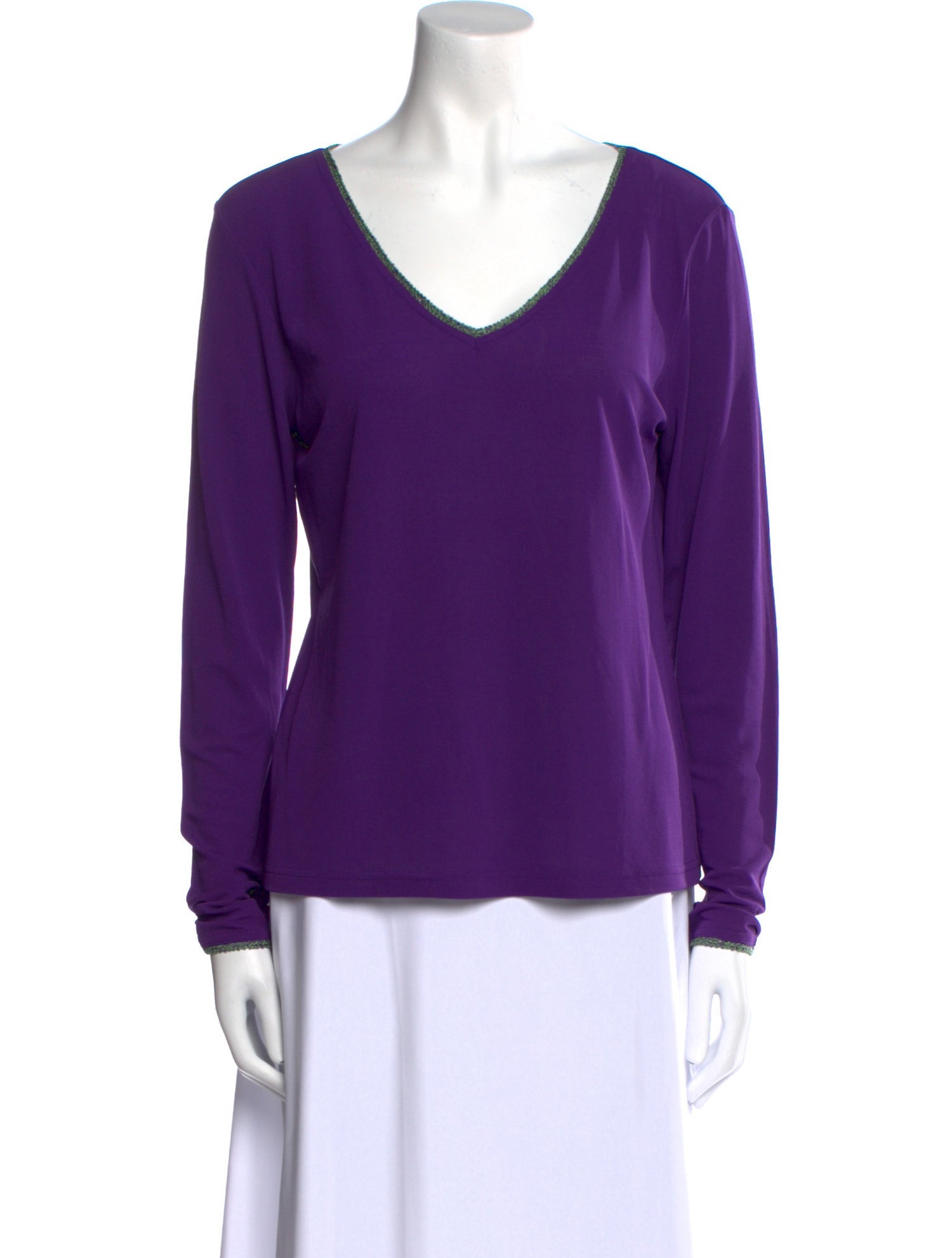 Etro Silk V-Neck Top