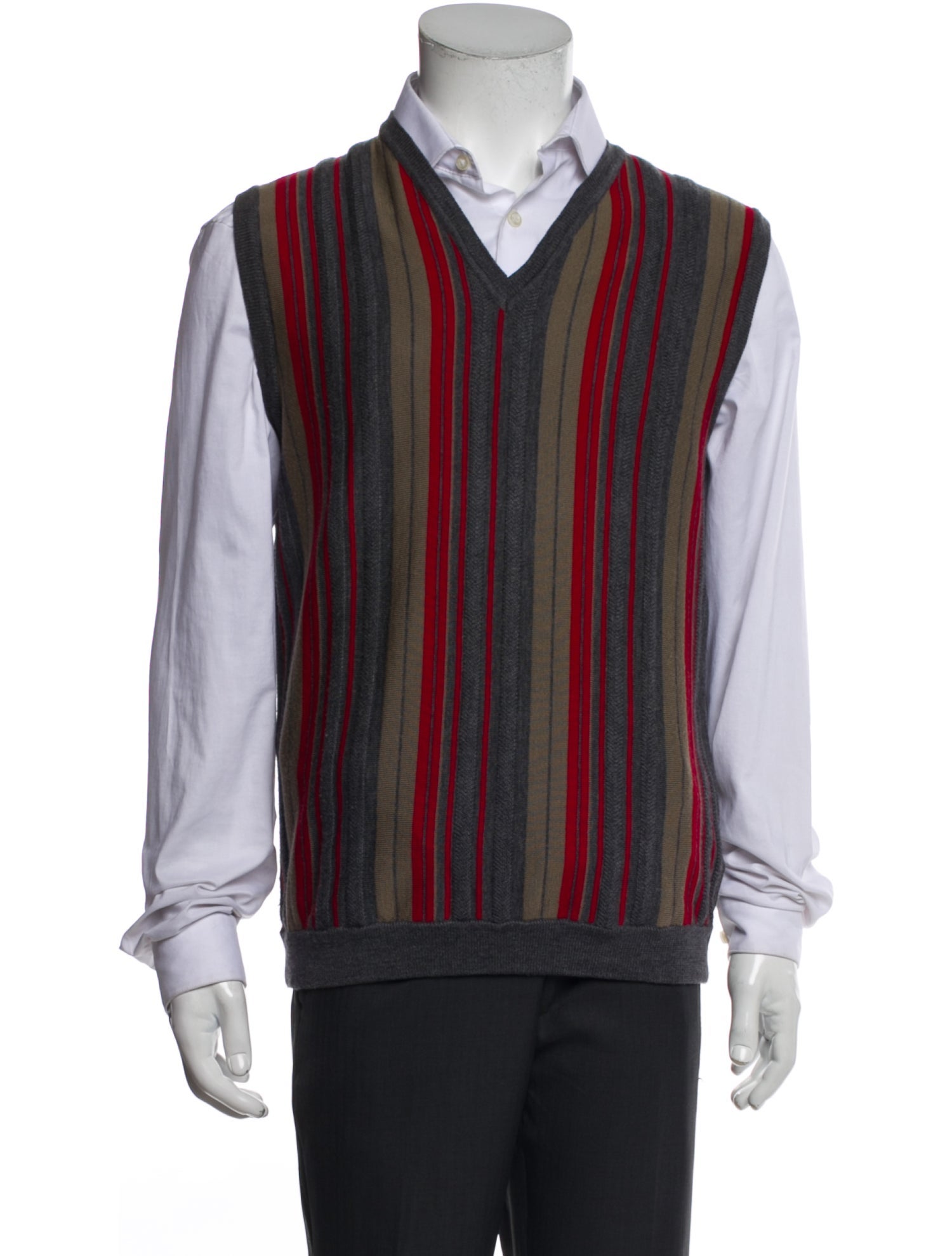 Etro Wool Striped Sweater Vest
