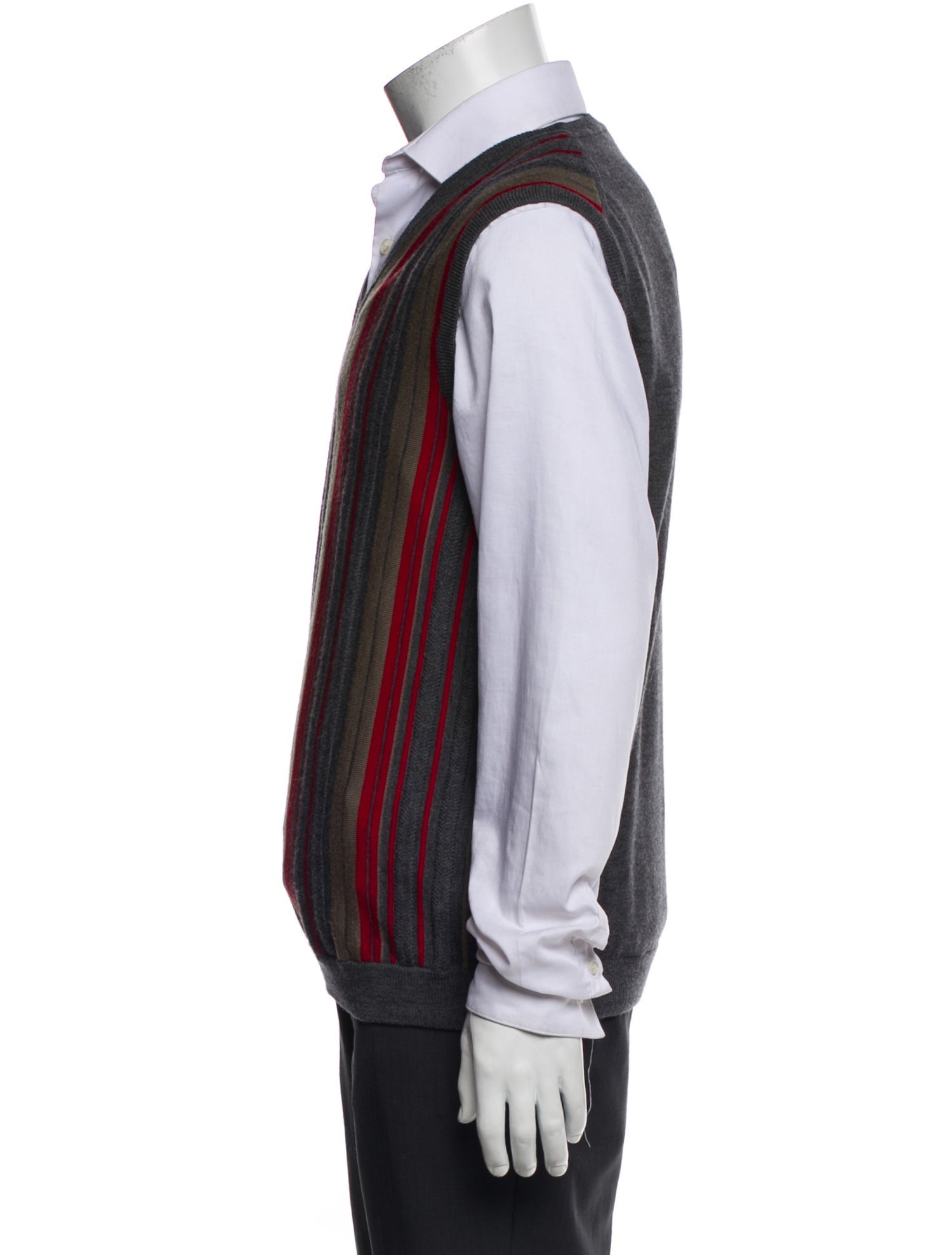 Etro Wool Striped Sweater Vest