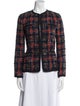 Etro Wool Plaid Print Evening Jacket