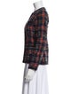 Etro Wool Plaid Print Evening Jacket