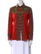 Etro Printed Long Sleeve Button-Up Top