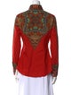Etro Printed Long Sleeve Button-Up Top