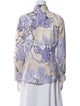 Etro Paisley Print Long Sleeve Button-Up Top
