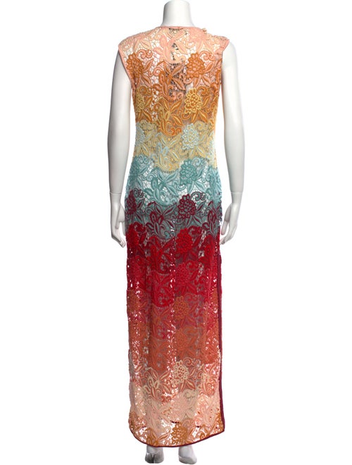 Etro Lace Pattern Long Dress