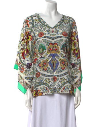 Etro Silk Paisley Print Blouse