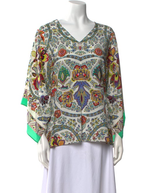 Etro Silk Paisley Print Blouse