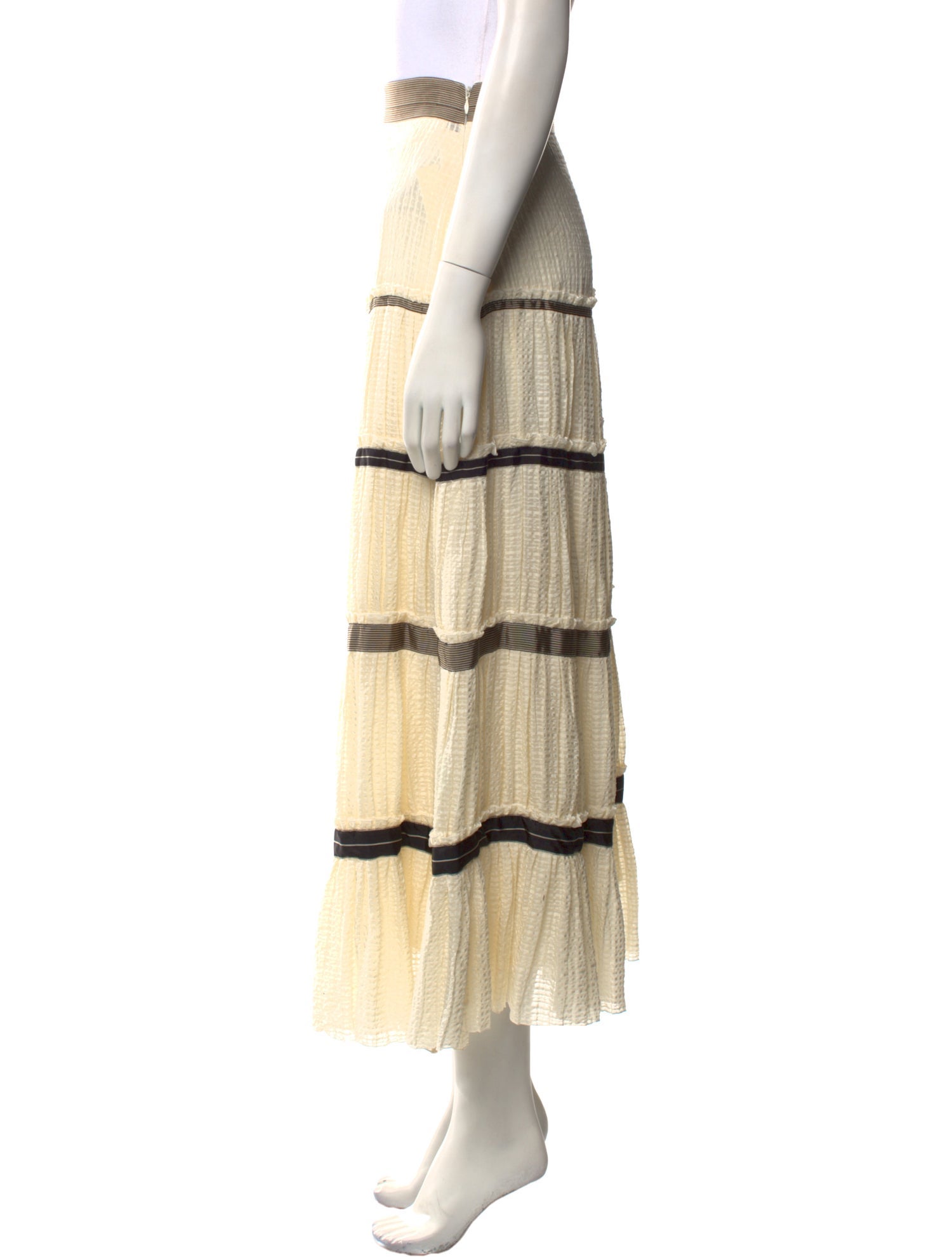 Etro Silk Midi Length Skirt