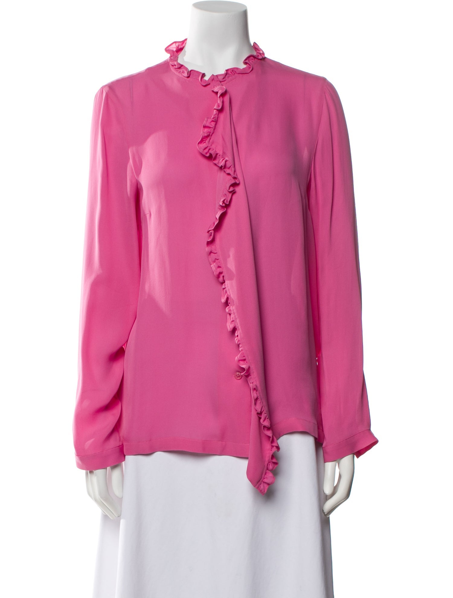 Etro Silk Mock Neck Blouse